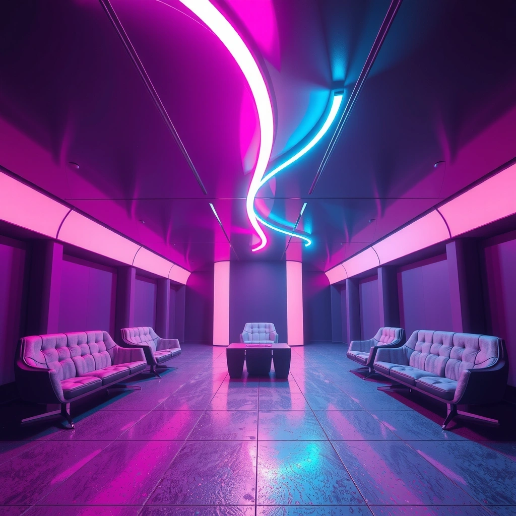Abstract futuristic neon background